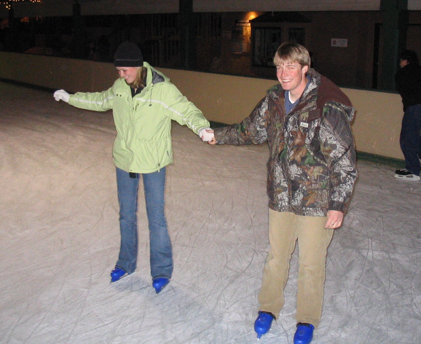 Ice skating in Sunriver