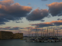 boats at sunset  