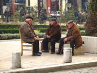 Thessaloniki, Old men hanging out