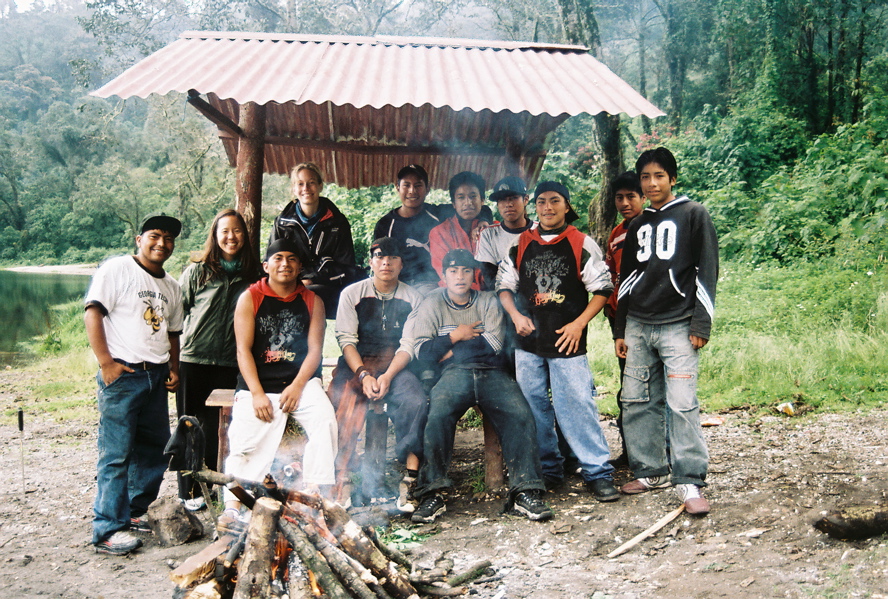 Laguna Chicabal  friendly young men we met 