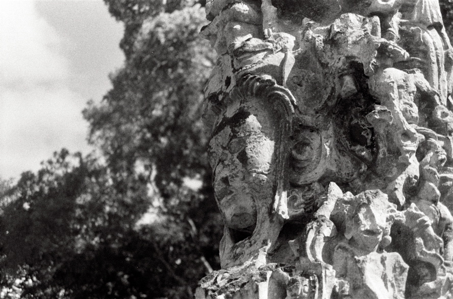 carved deities at Coban ruins