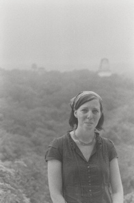 Atop a temple at Tikal