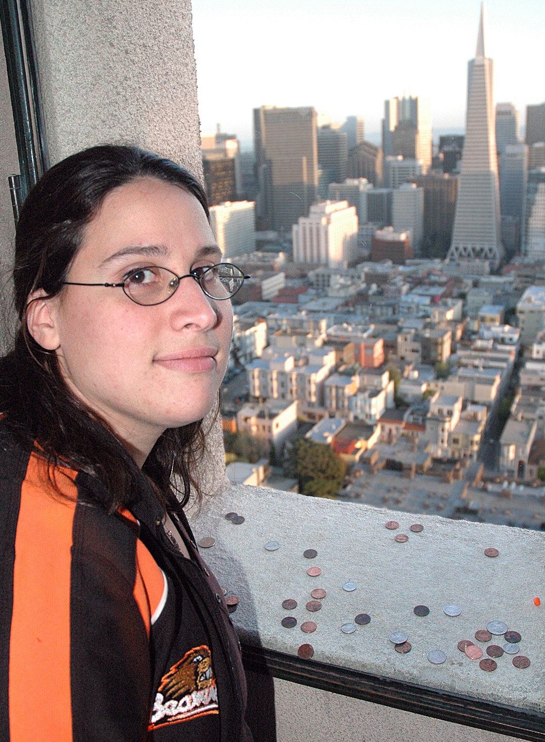 Me in Coit Tower in San Francisco