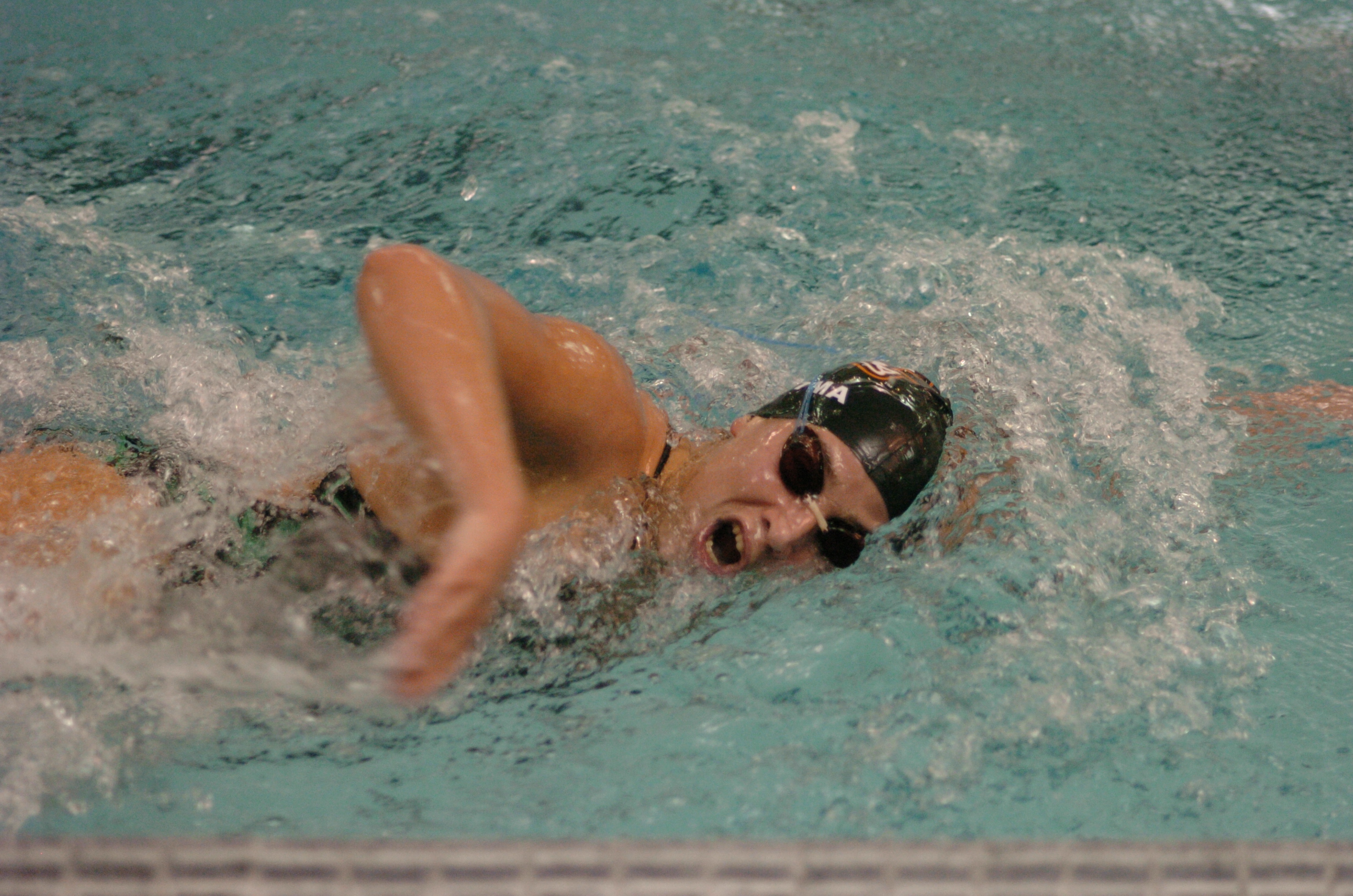 Me swimming the 500 Freestyle during my senior year at OSU.