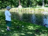 Griff and some bird friends on Avon