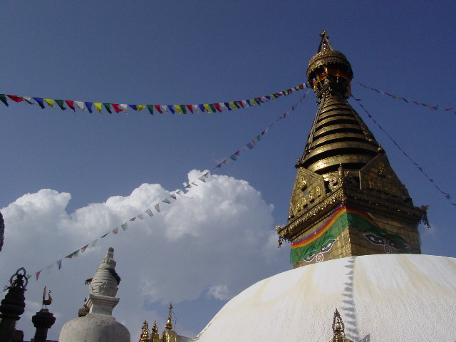 Final view of the Swayambhunath Stupa