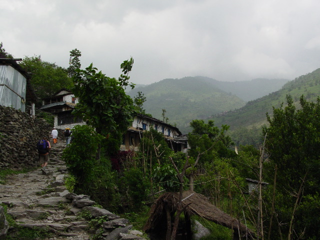 The trek began in Nya Pul with an immediate and endless climb