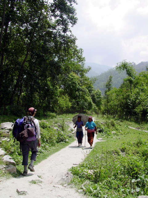 Some of the local Nepalis on the trail