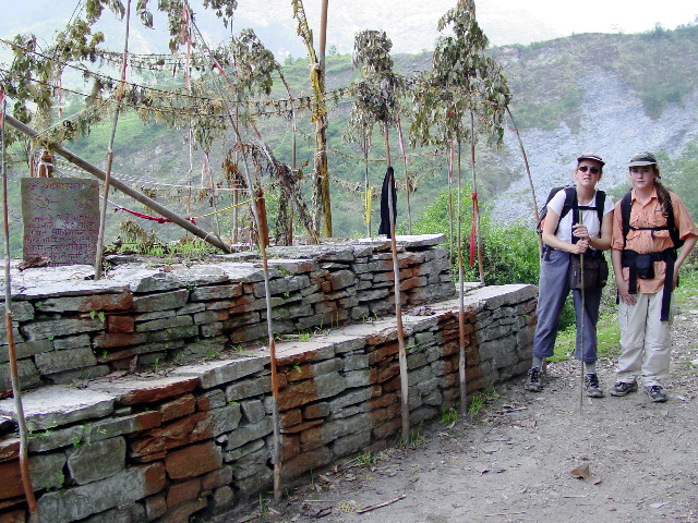 Every so often there were special resting stops or sacred sites along the trails.