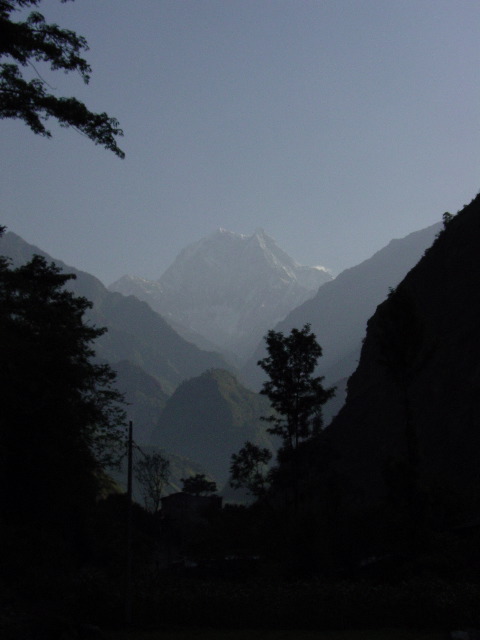 Nil Geri from the trail outside of Tatopani dominated the landscape