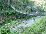 Every river crossing involved swinging bridges that were capable of supporting countless trains of donkeys and humans with very heavy loads.