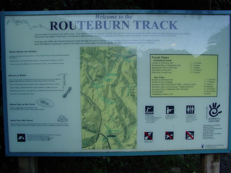 Roteburn track sign