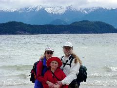 Family and Lake Manapouri